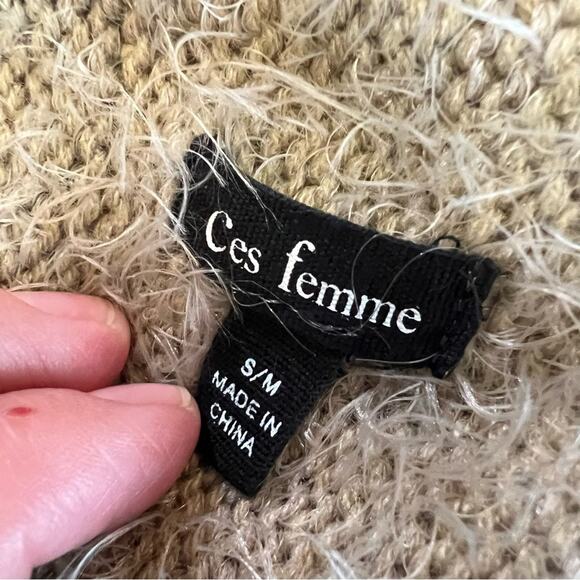 Ces Femme Open Front Sleeveless Hi Lo Vest size S/M - Picture 4 of 11